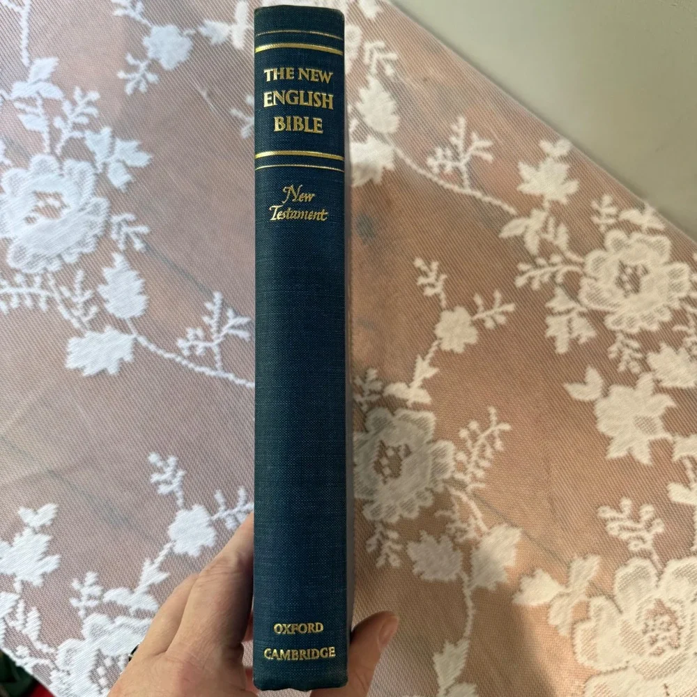 Vintage Oxford Cambridge New English Bible New Testament 1961 Blue Hardcover
